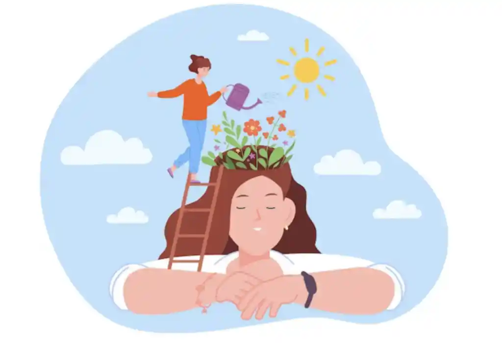 animated image of a person watering another one's head